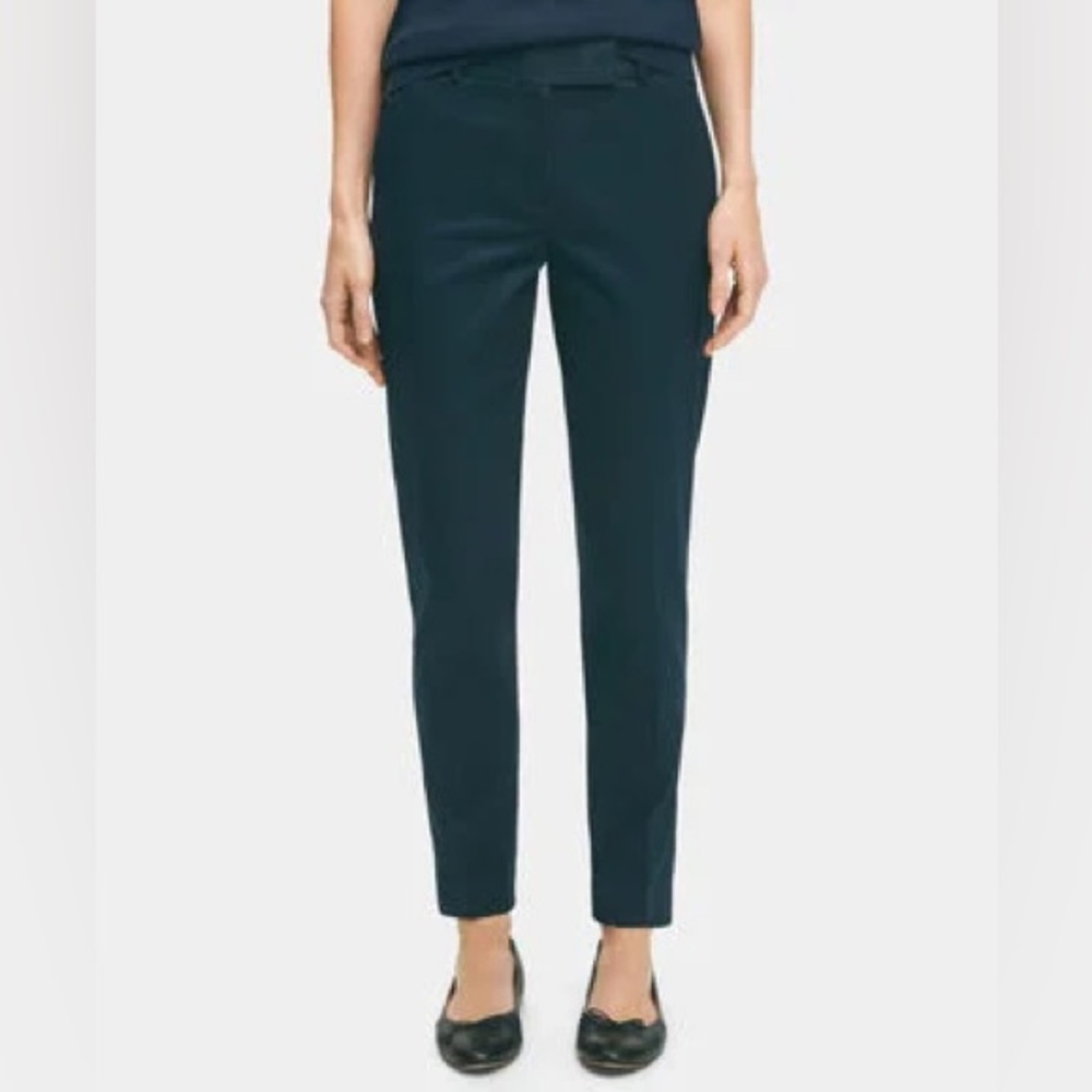 brooks brothers wrinkle free stretch advanced chino pant in navy